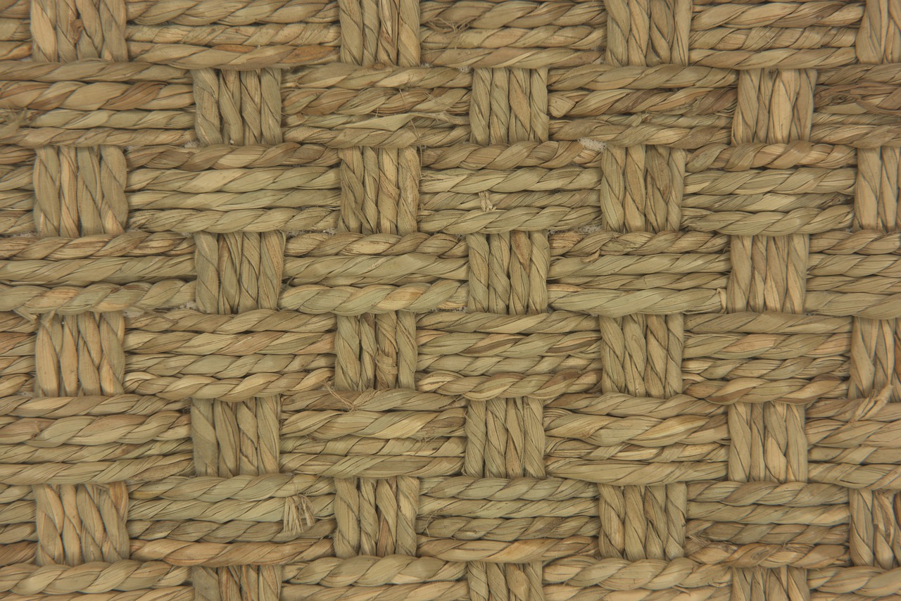 A seagrass carpet weave