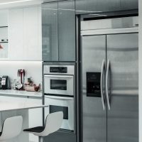 Stainless steel oven and kitchen