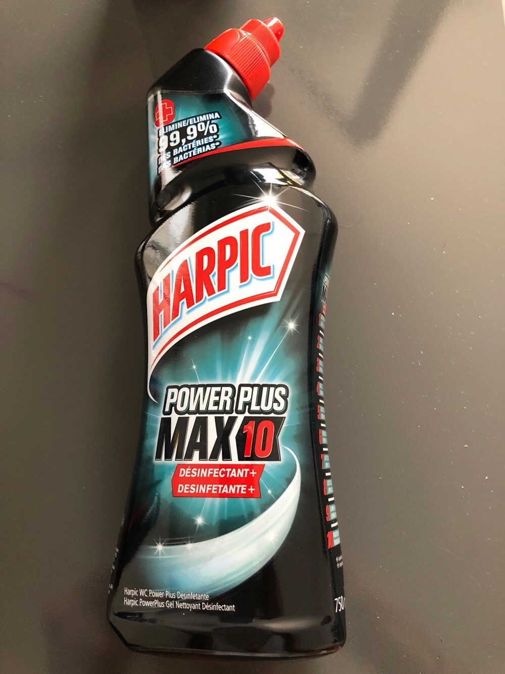 Harpic power plus cleaner bottle